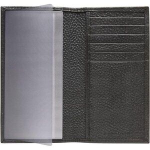 Genuine Leather Checkbook Cover For Women & Men - Checks Card Wallet RFID